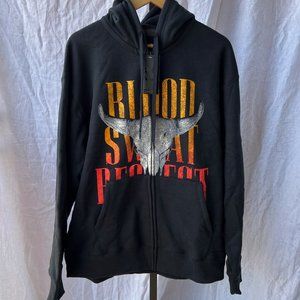 Under Armour Project Rock Blood Sweat Respect Zip Up Hoodie - Black